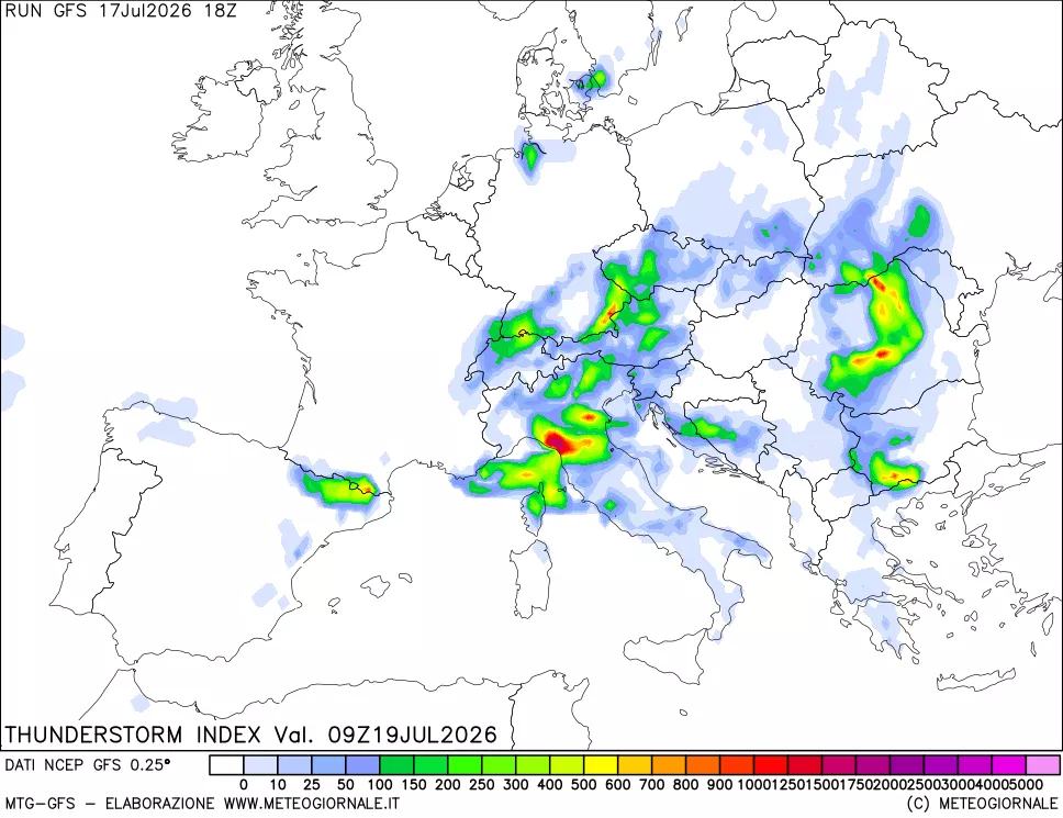 mappa Indice Temporali (TSI)