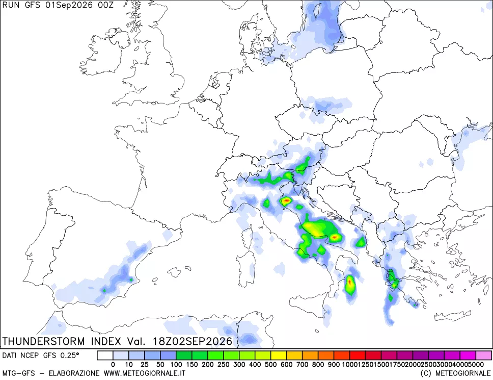 mappa Indice Temporali (TSI)