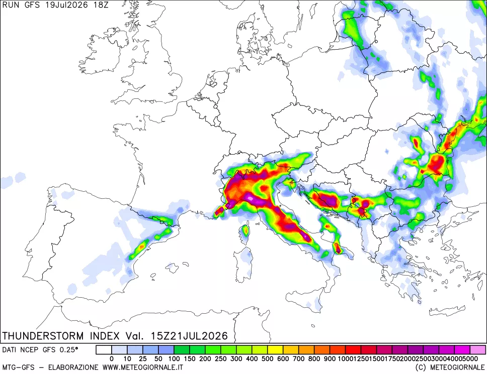 mappa Indice Temporali (TSI)