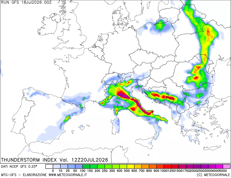 mappa Indice Temporali (TSI)