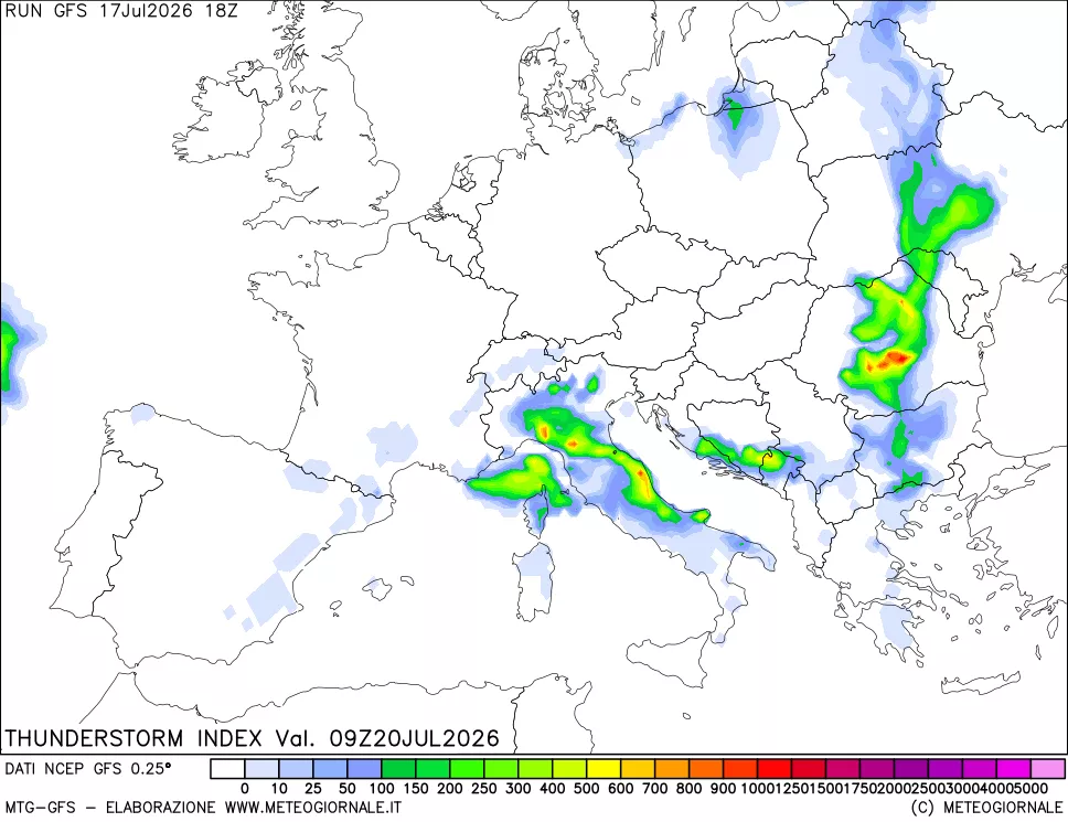 mappa Indice Temporali (TSI)