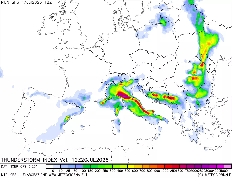 mappa Indice Temporali (TSI)