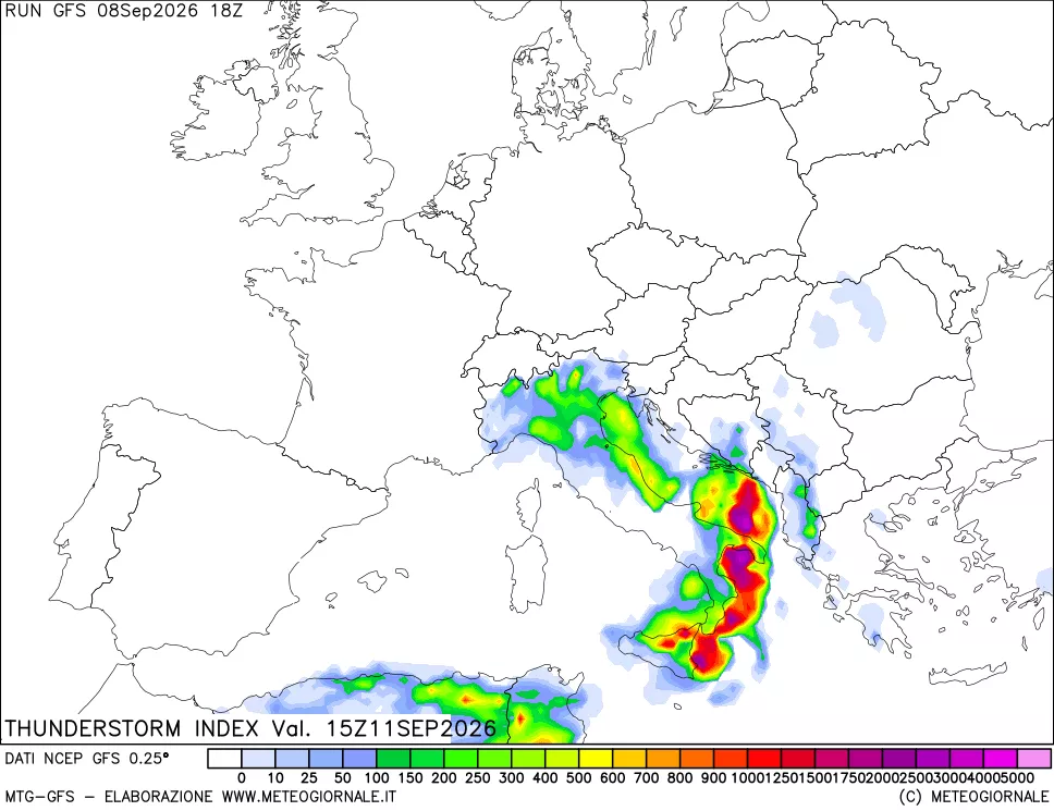 mappa Indice Temporali (TSI)