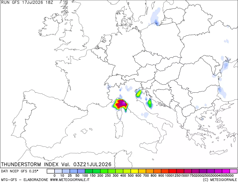 mappa Indice Temporali (TSI)
