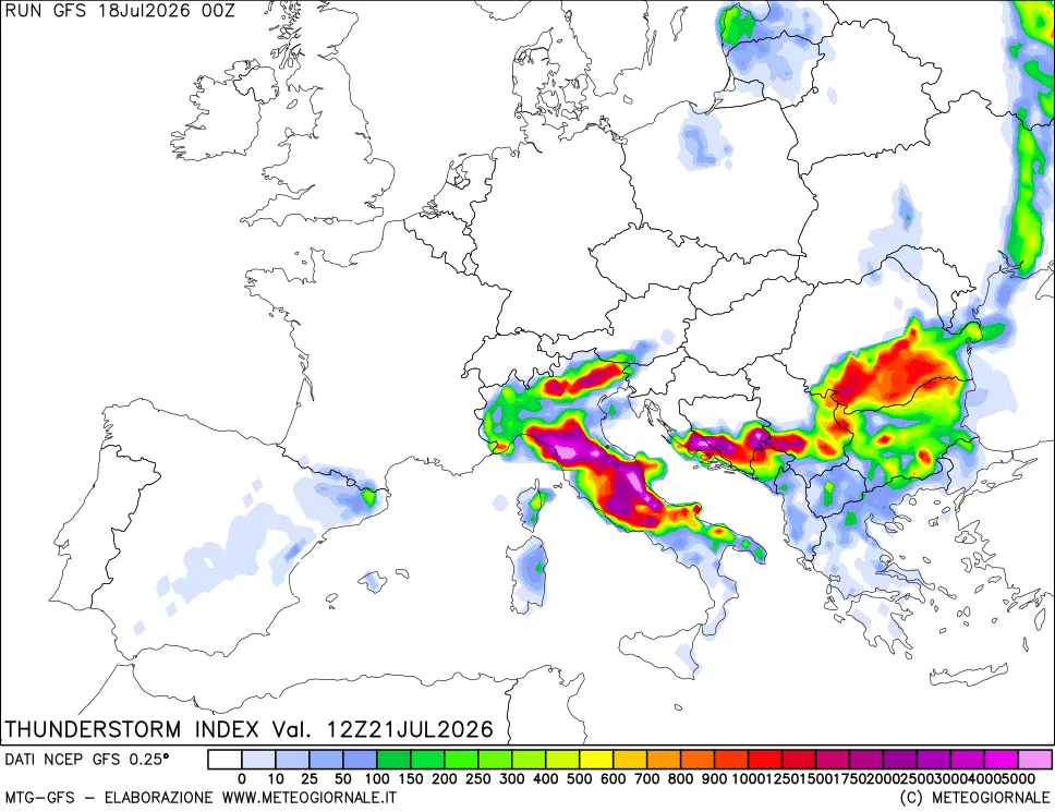 mappa Indice Temporali (TSI)