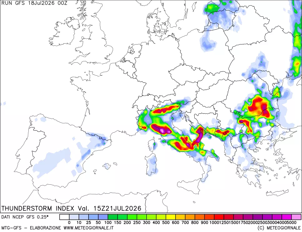 mappa Indice Temporali (TSI)