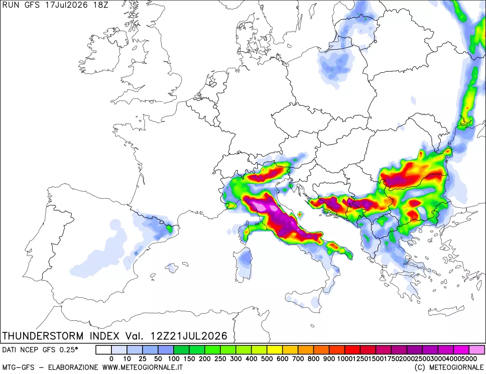 mappa Indice Temporali (TSI)
