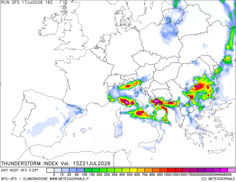 mappa Indice Temporali (TSI)