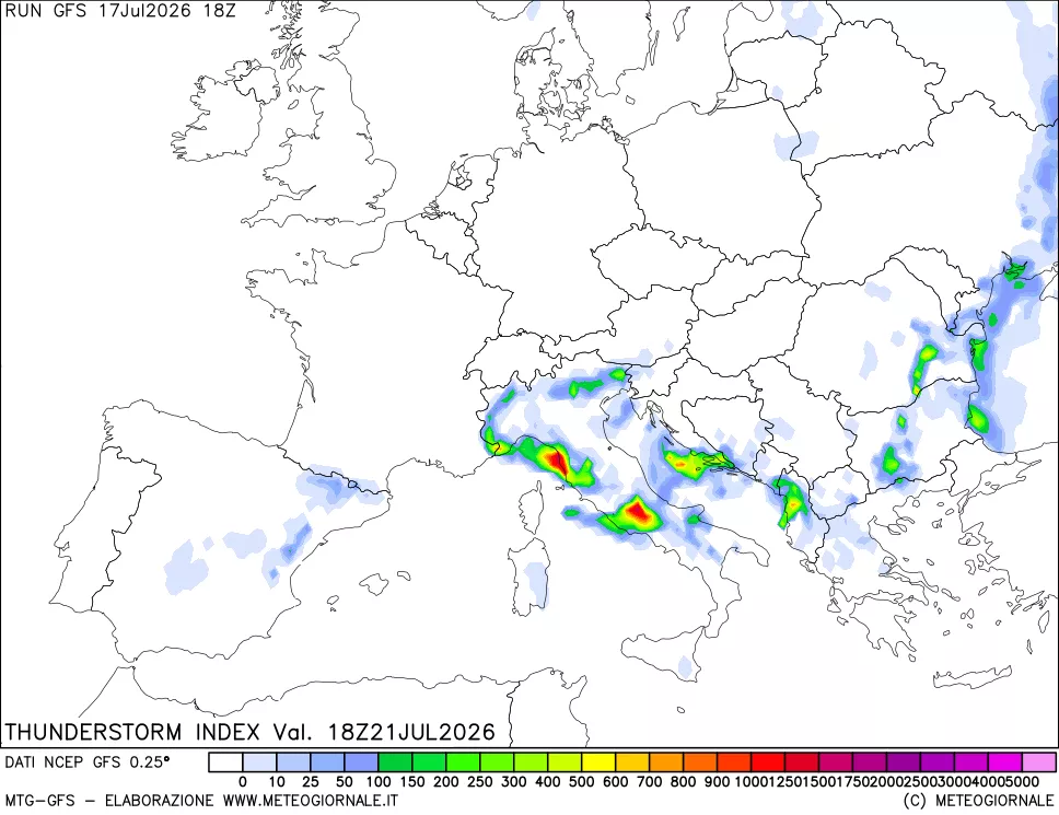 mappa Indice Temporali (TSI)