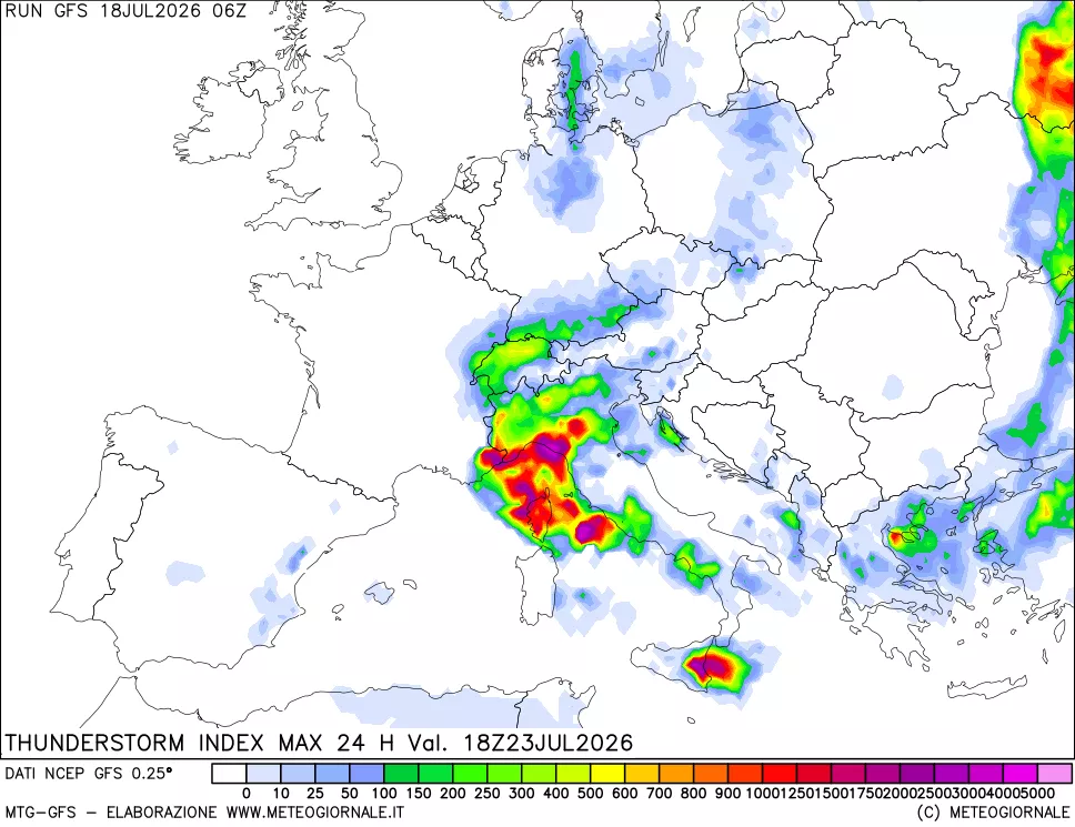mappa Indice Temporali massimo 24 ore