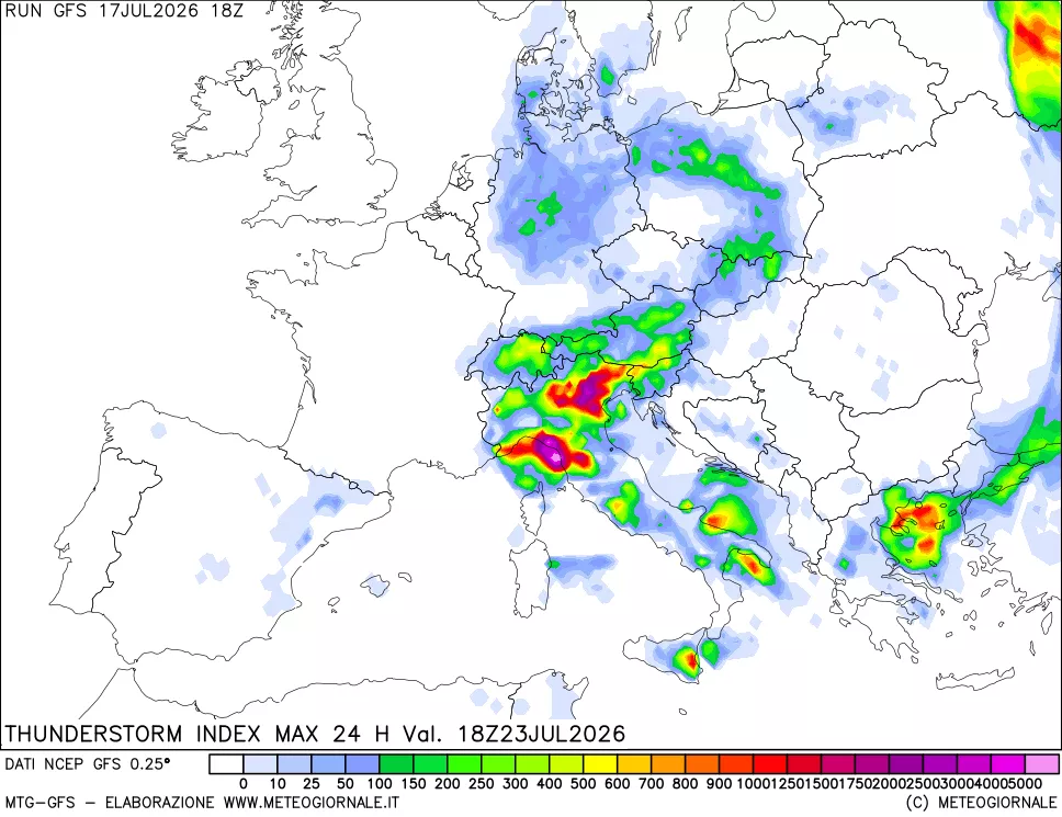 mappa TSI Max 24 ore