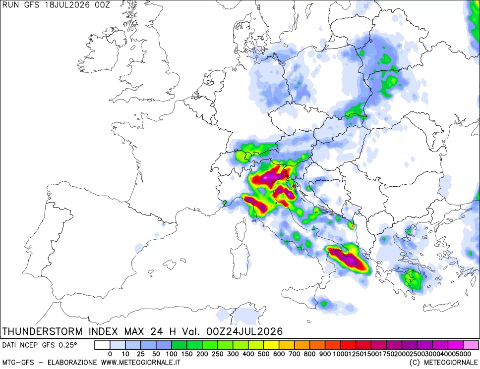 mappa Indice Temporali massimo 24 ore
