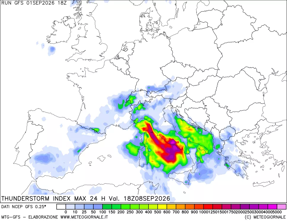 mappa Indice Temporali massimo 24 ore