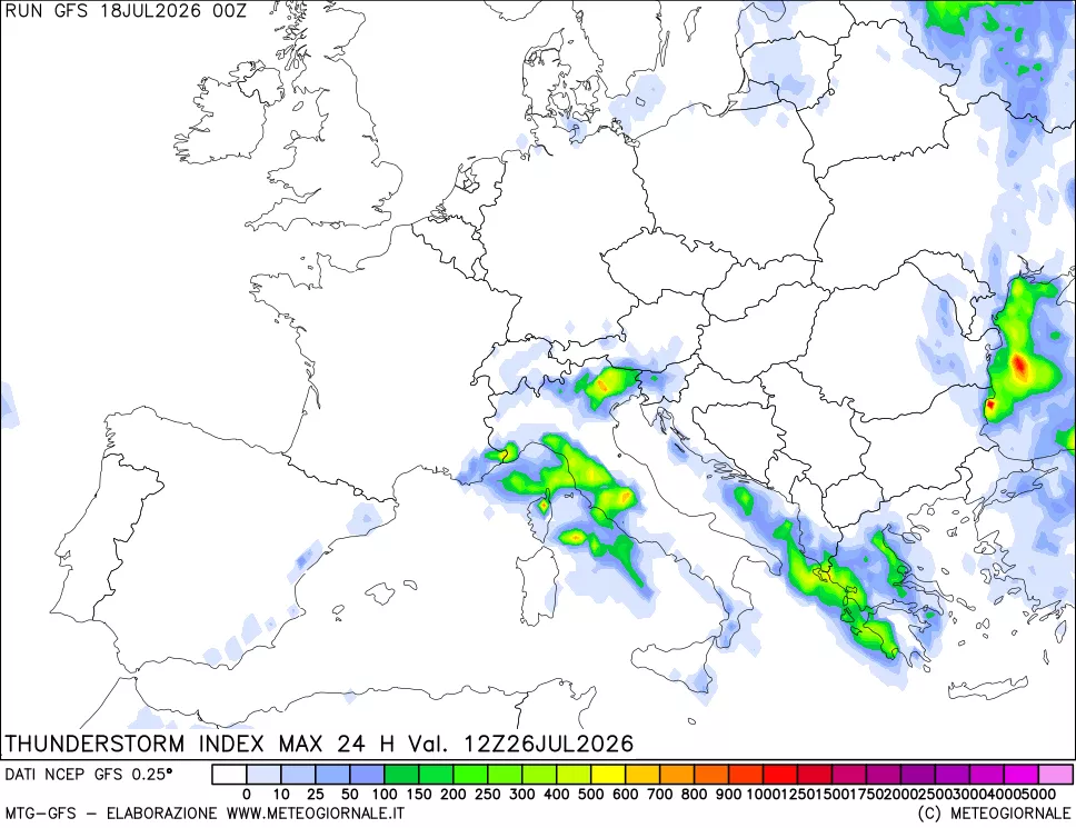 mappa TSI Max 24 ore