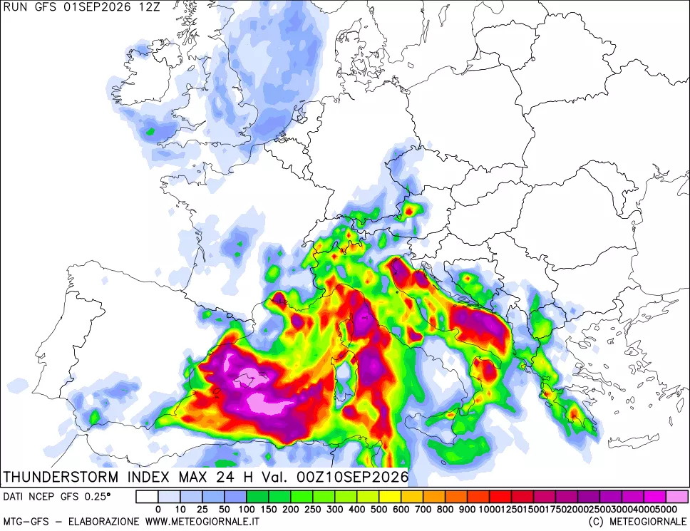 mappa TSI Max 24 ore