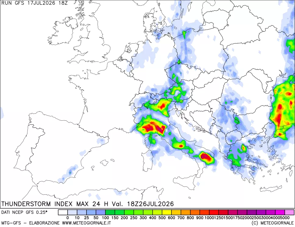 mappa TSI Max 24 ore