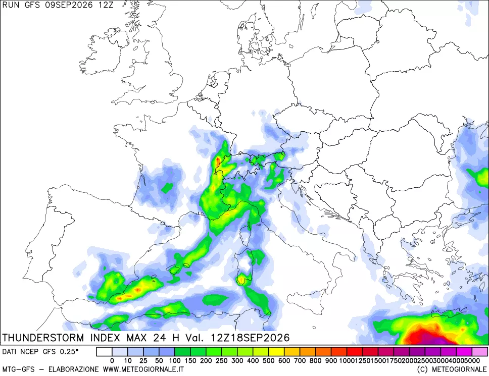 mappa Indice Temporali massimo 24 ore