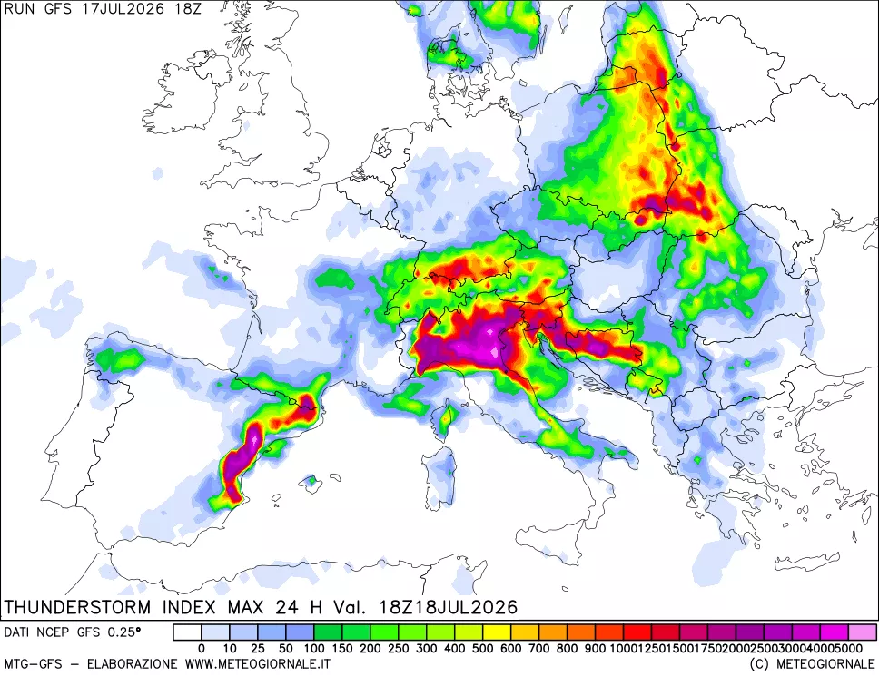 mappa TSI Max 24 ore