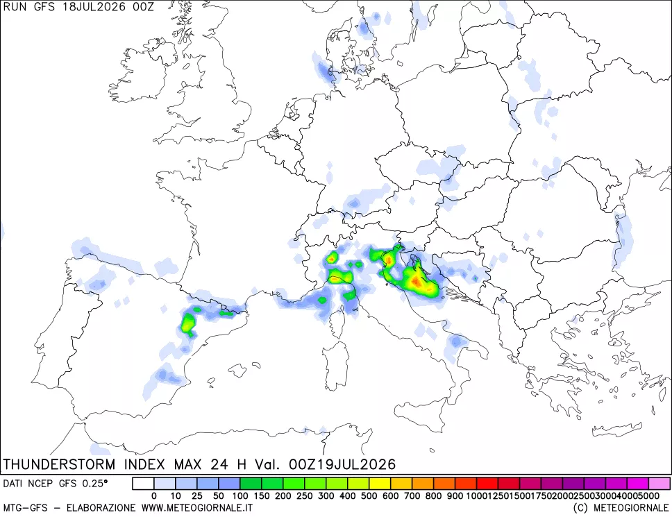 mappa TSI Max 24 ore