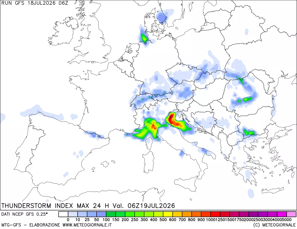 mappa TSI Max 24 ore