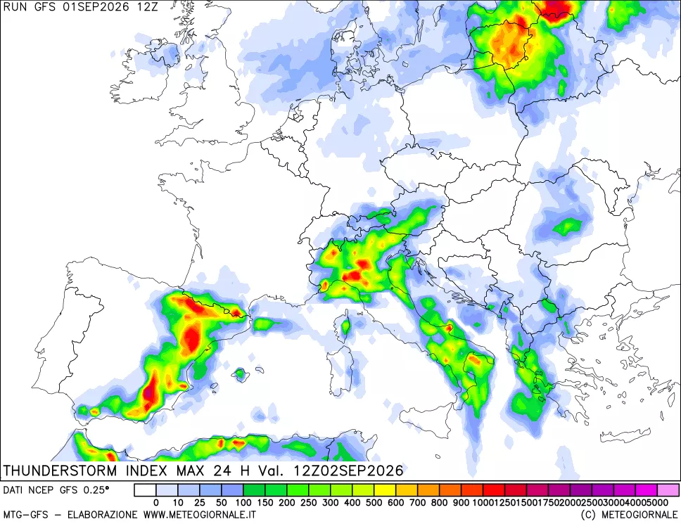 mappa TSI Max 24 ore