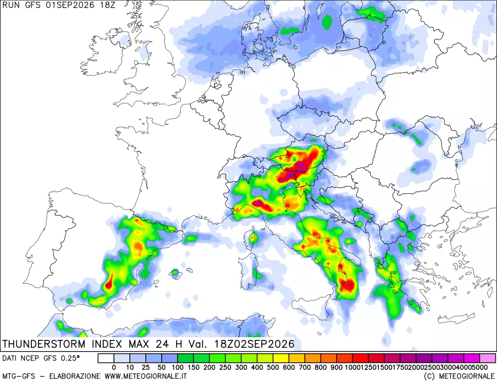 mappa TSI Max 24 ore