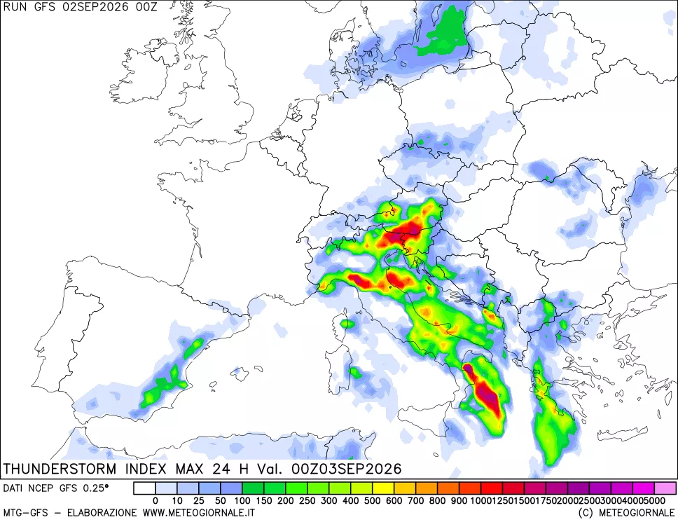 mappa TSI Max 24 ore