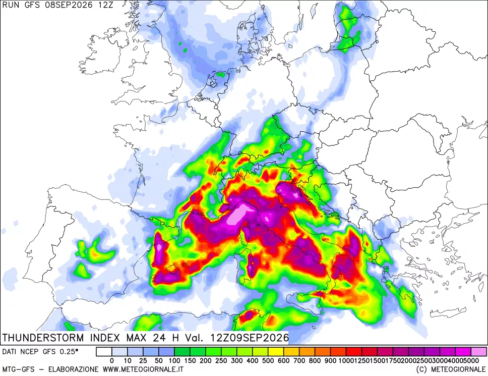 mappa TSI Max 24 ore