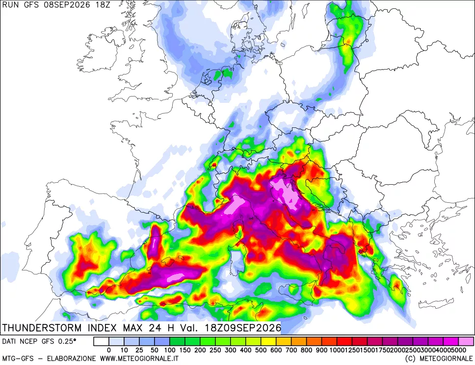 mappa TSI Max 24 ore