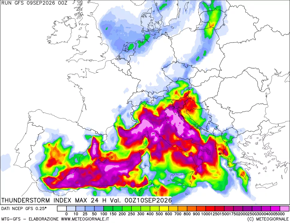 mappa TSI Max 24 ore