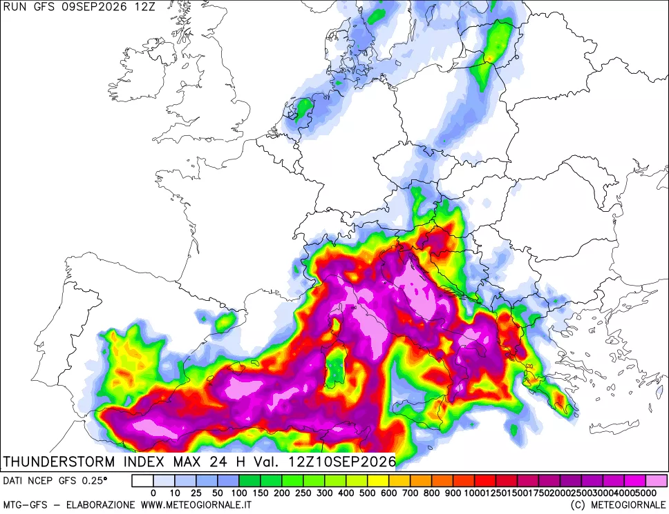 mappa TSI Max 24 ore