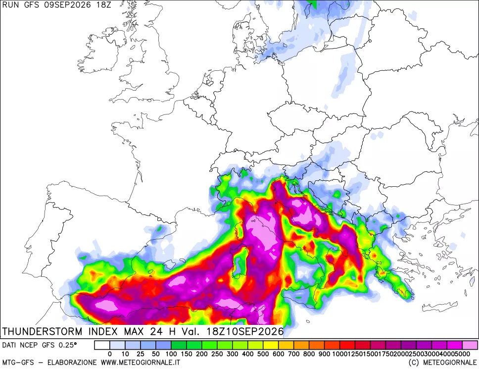 mappa TSI Max 24 ore