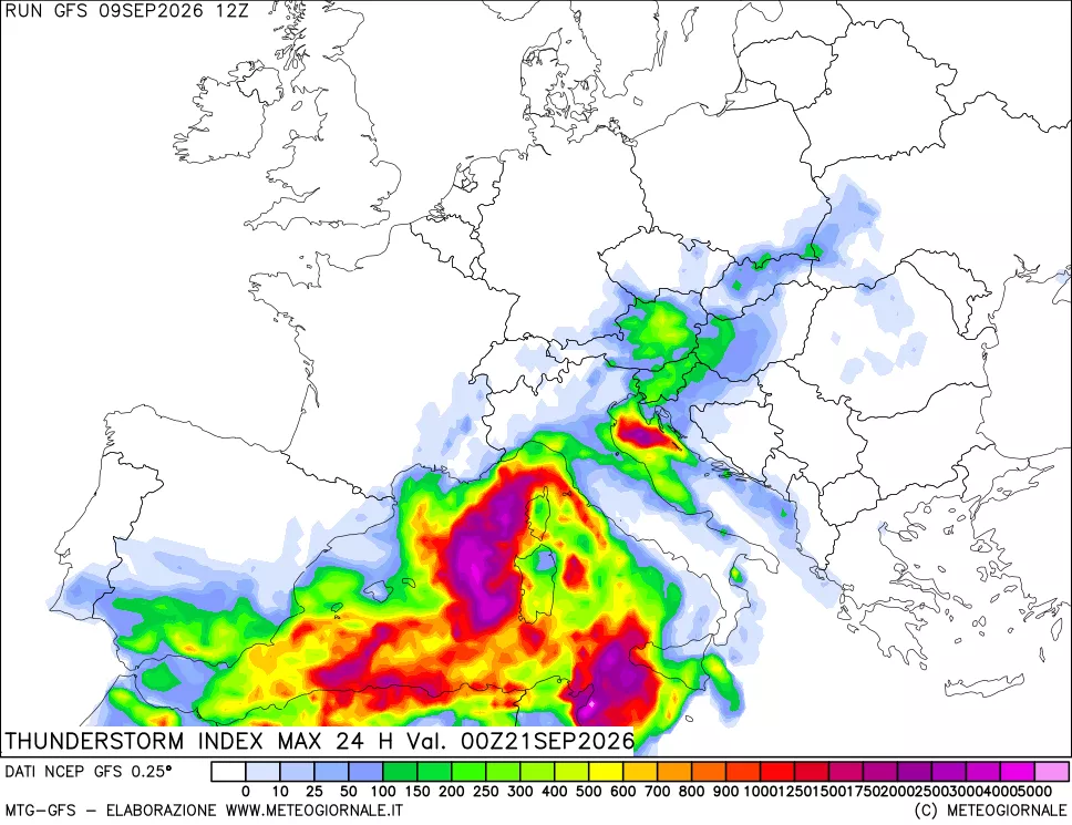 mappa Indice Temporali massimo 24 ore