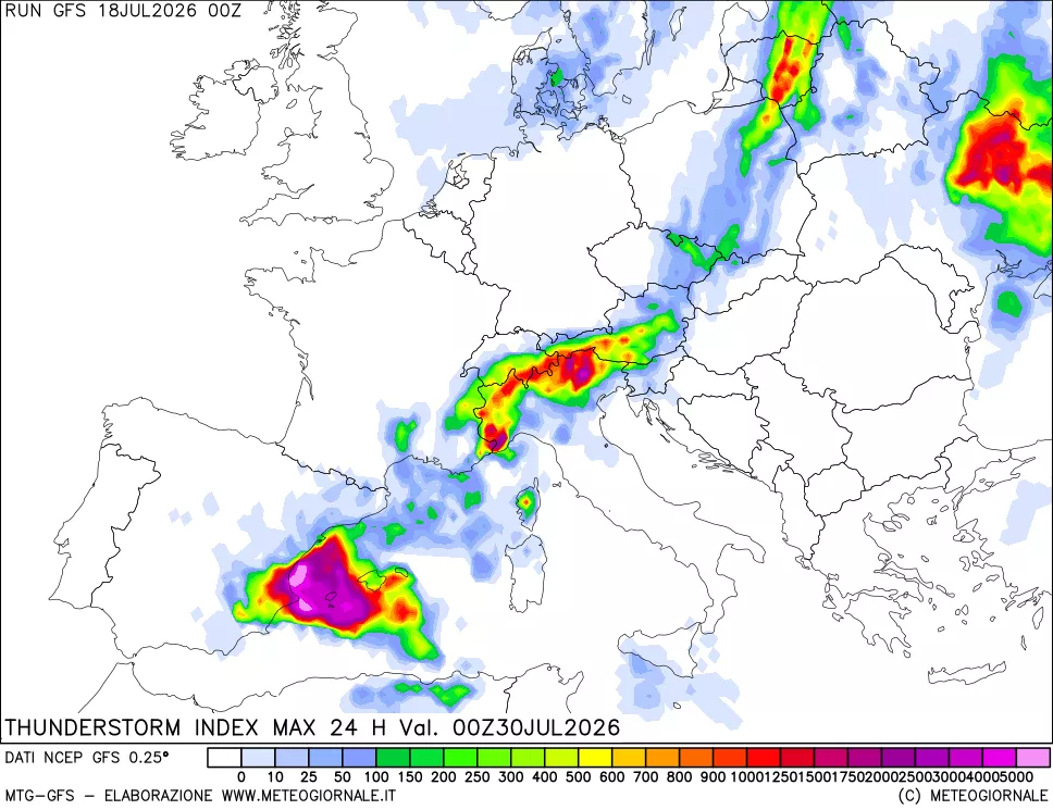 mappa TSI Max 24 ore