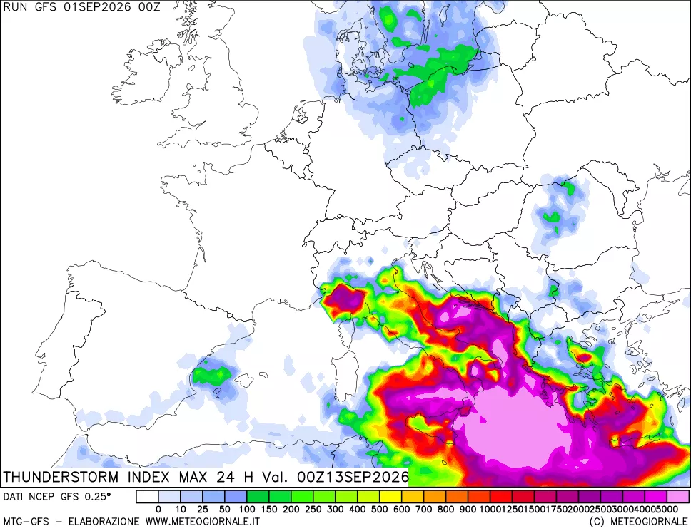 mappa TSI Max 24 ore