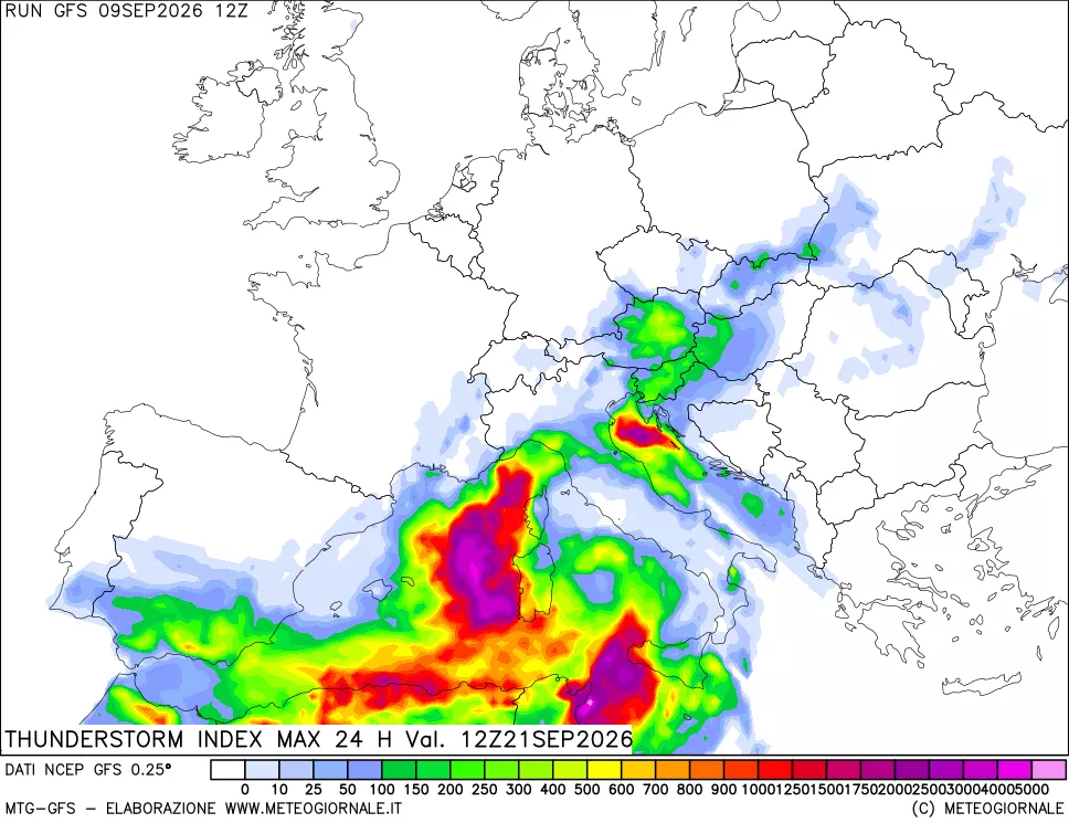 mappa TSI Max 24 ore