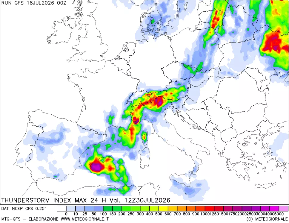 mappa TSI Max 24 ore