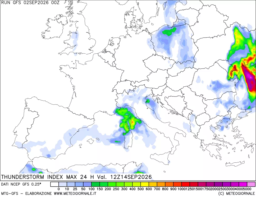 mappa TSI Max 24 ore