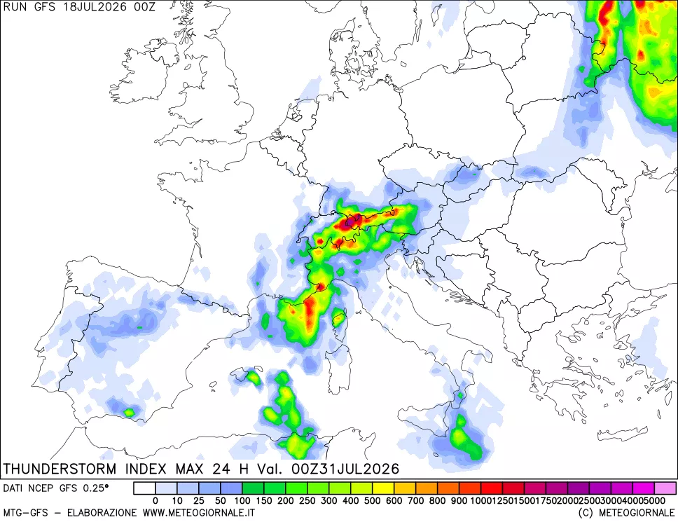mappa TSI Max 24 ore