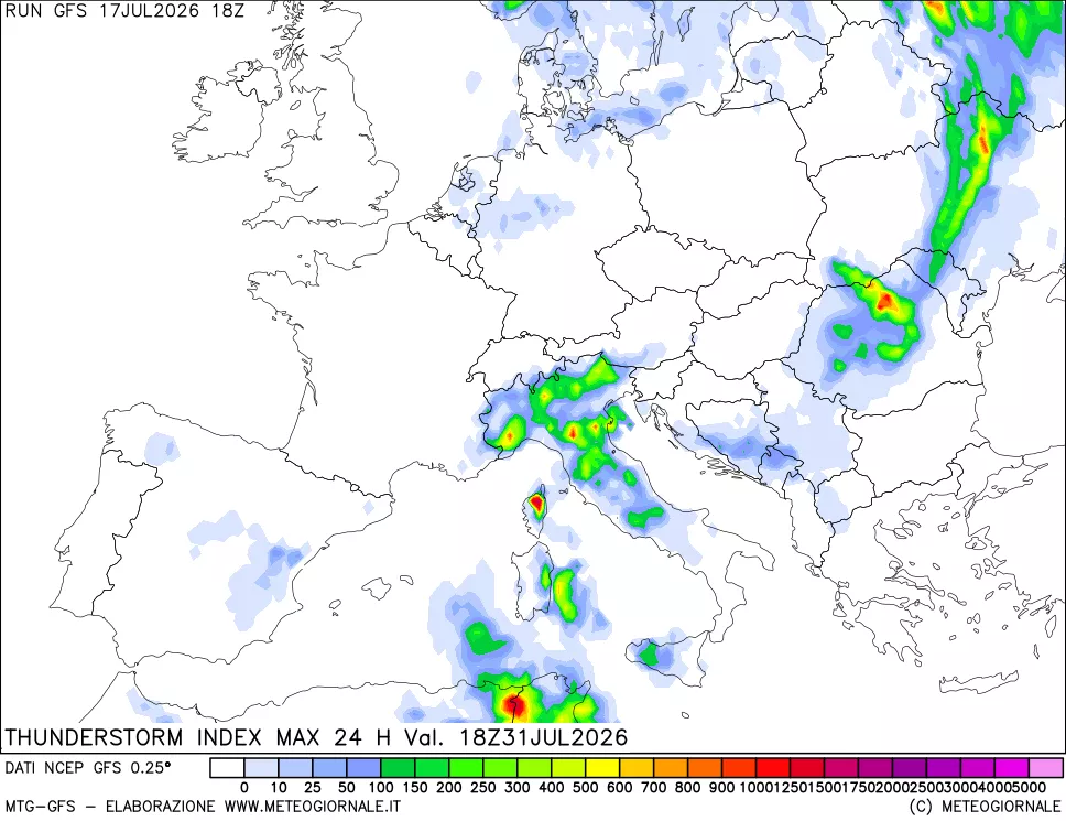 mappa TSI Max 24 ore