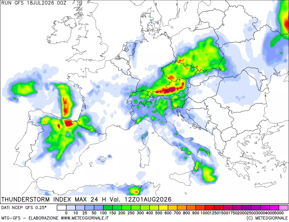 mappa Indice Temporali massimo 24 ore