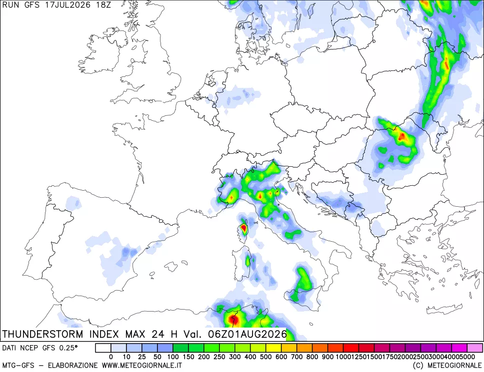 mappa TSI Max 24 ore