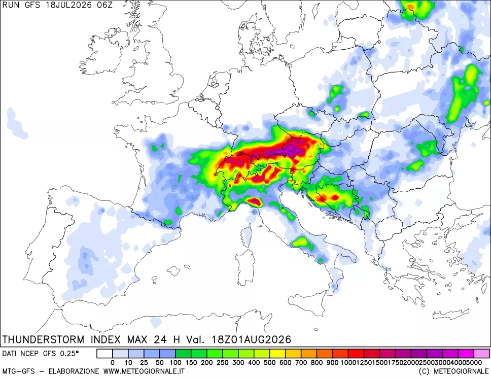 mappa Indice Temporali massimo 24 ore