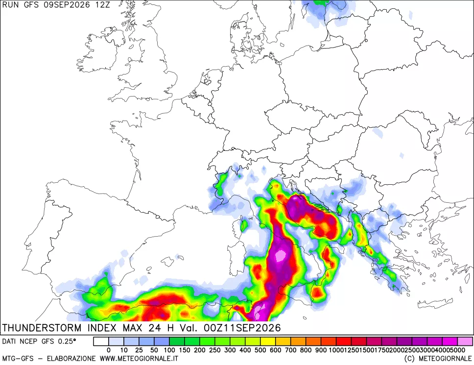 mappa TSI Max 24 ore