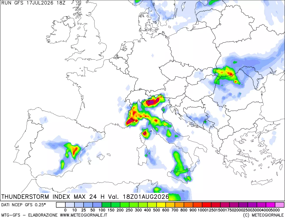 mappa TSI Max 24 ore