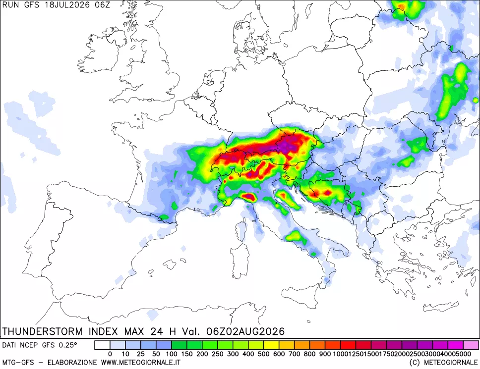 mappa Indice Temporali massimo 24 ore