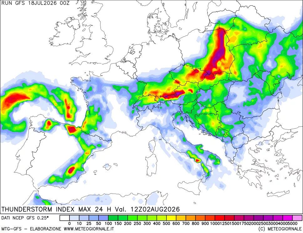 mappa Indice Temporali massimo 24 ore