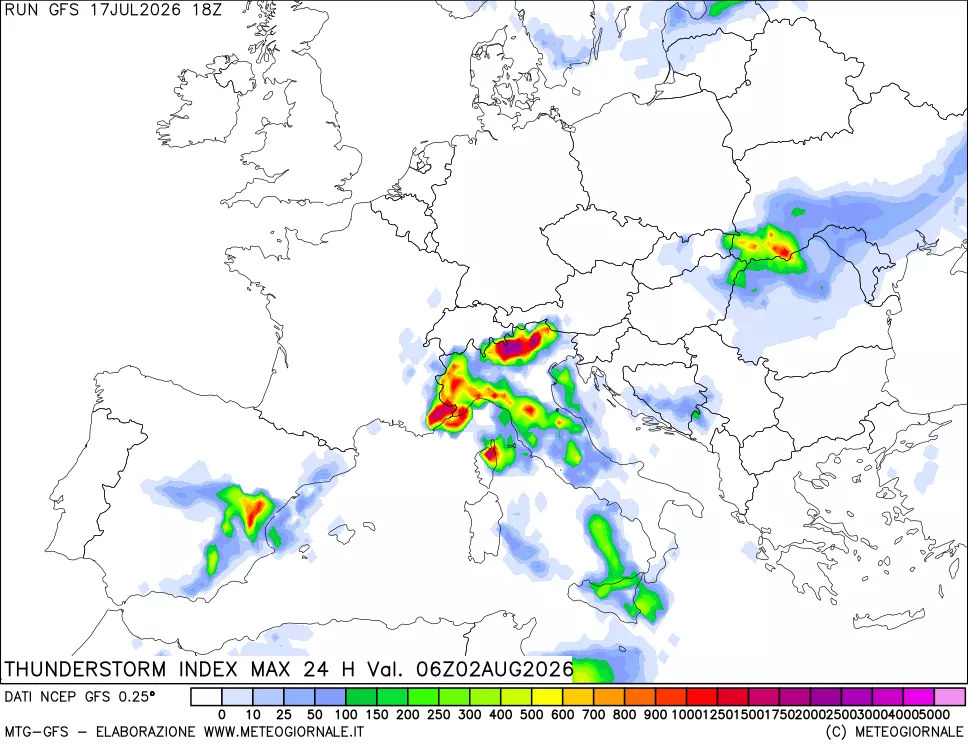 mappa TSI Max 24 ore