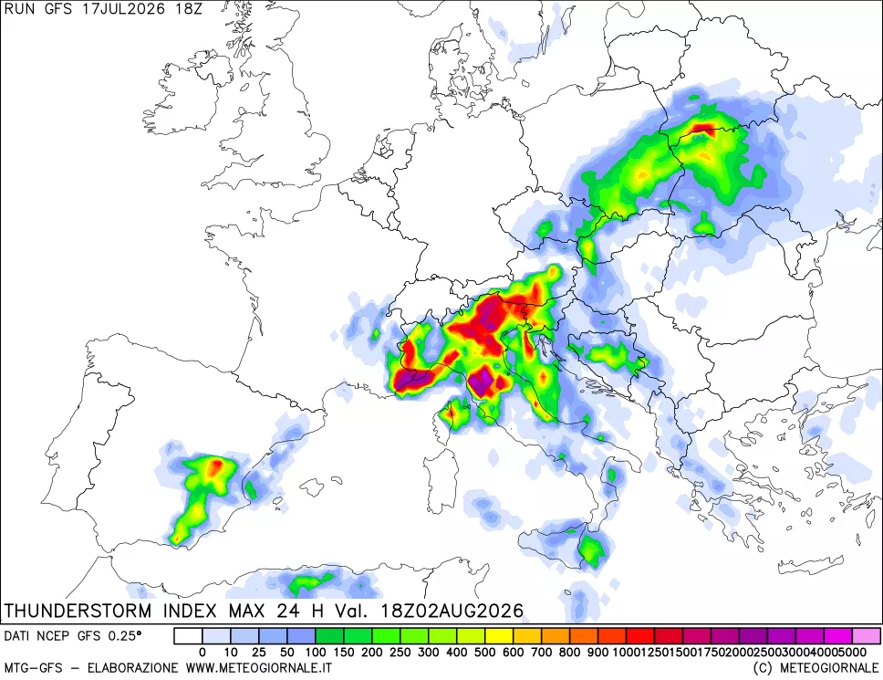 mappa Indice Temporali massimo 24 ore