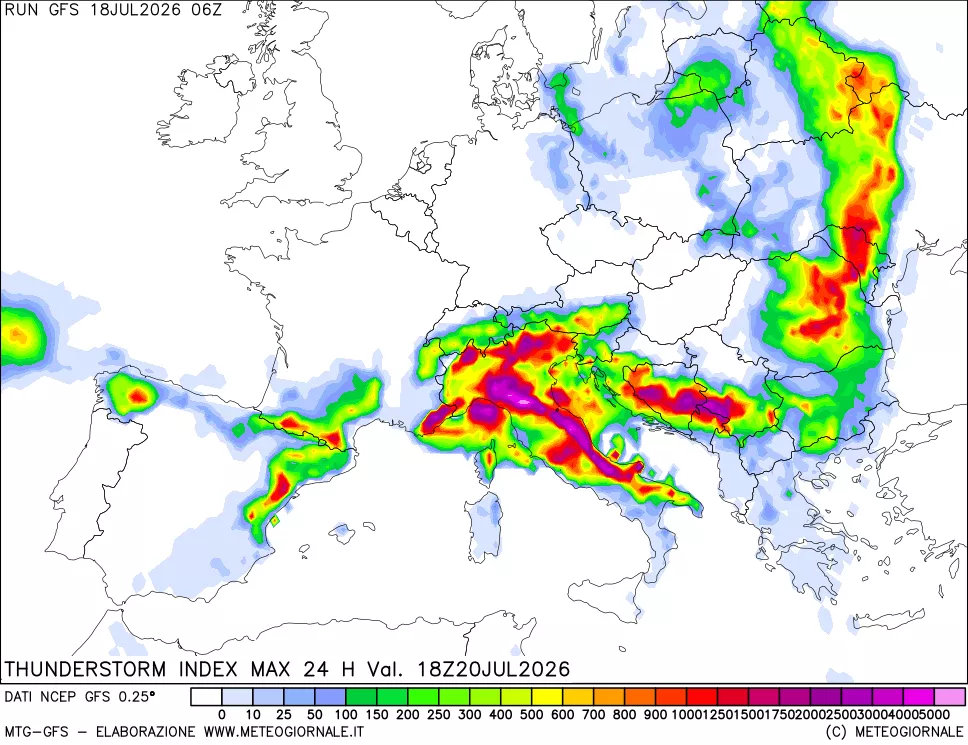 mappa Indice Temporali massimo 24 ore